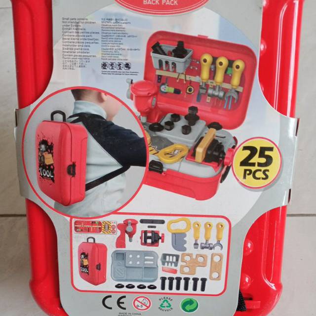 MAINAN ALAT TUKANG BOX TOOL BAC PACK