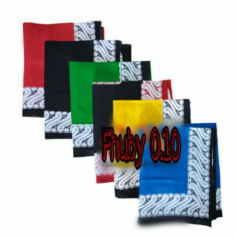 Udeng Segiempat Banyuwangi Motif Baru / Iket Kepala Batik Jawa /  Slayer Batik / Iket Blangkon Segie