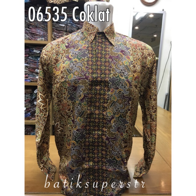 06535 Motif Lasem Kemeja Batik Hem Batik Baju Batik Pria Batik Lasem