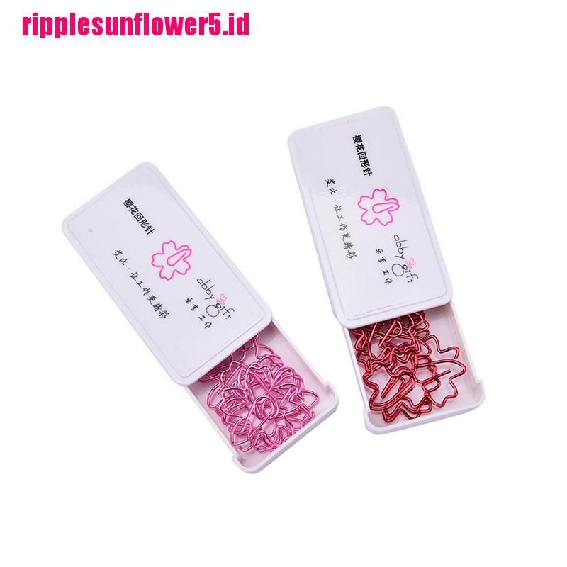 2pcs Kertas Motif Bunga Sakura Warna Pink / Merah