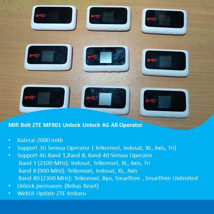Modem Wifi Bolt Hydra ZTE MF910 Unlock 4G Semua Operator