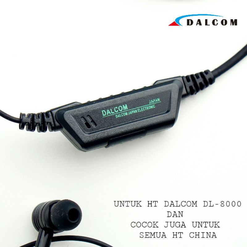 EARPHONE UNTUK HT DALCOM JAPAN DL-8000 DAN COCOK JUGA UNTUK SEMUA HT CHINA HEADSET HANDSFREE