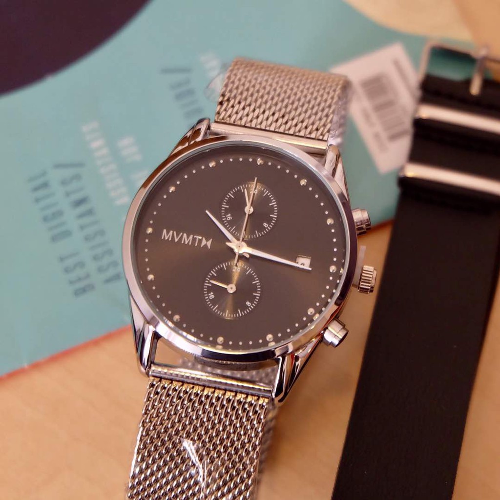 Jam Tangan Pria MVMT Chrono Date Chain Strap