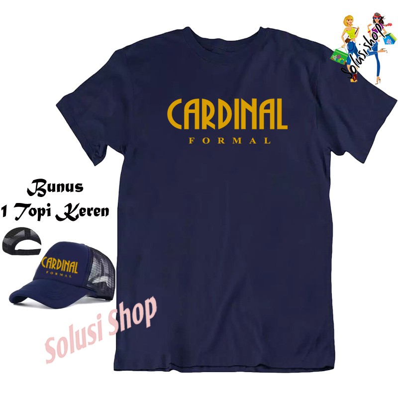  Kaos  Cardinal  Formal Logo Gold Topi Keren Kaos  Distro 