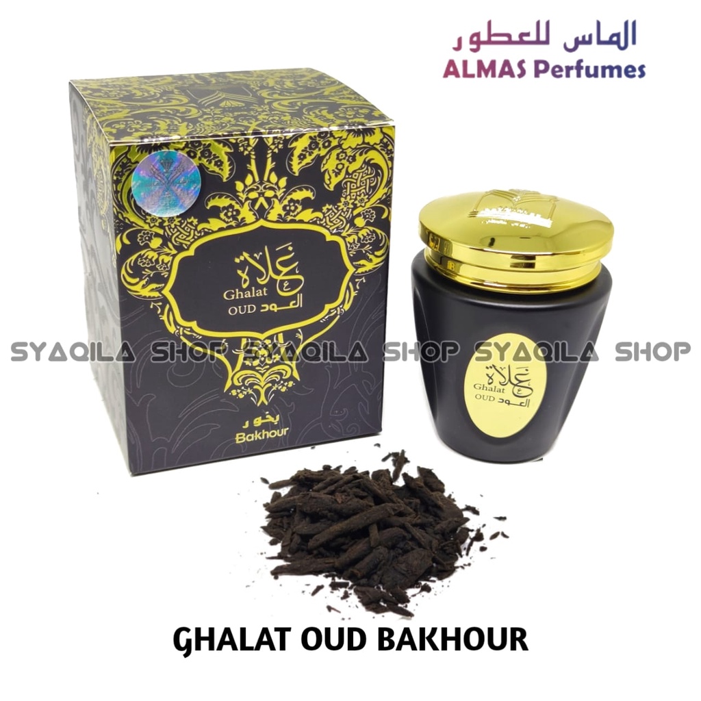 Bakhour Ghalat Al Oud Bakhoor Almas Bukhur Dupa Buhur Gahru Arab Original Import Saudi Pengharum Ruangan Bakaran Gaharu Aromaterapi Incense Burner