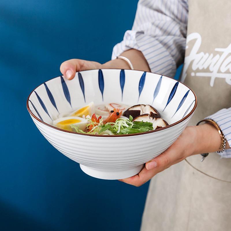 1PC Hand Painted RAMEN Bowl With Japanese Retro Hat