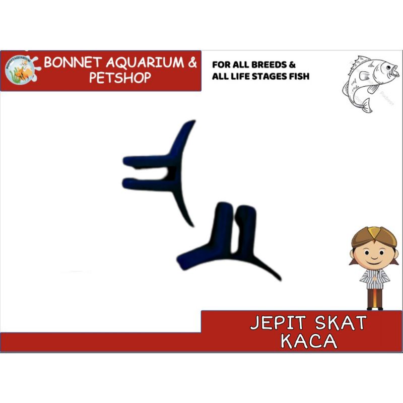JEPIT SKAT SEKAT KACA AQUARIUM