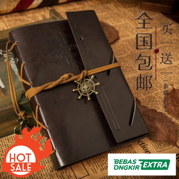 

Buku Catatan Retro / Buku Agenda Kulit / Binder Jurnal Diary