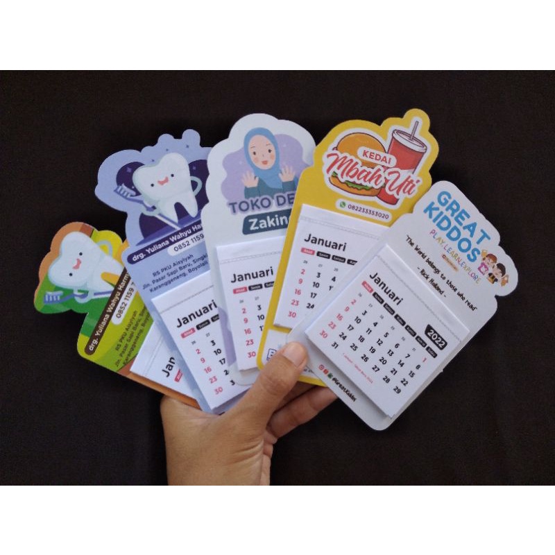 Jual KALENDER MINI MAGNET KULKAS CUSTOM | Shopee Indonesia