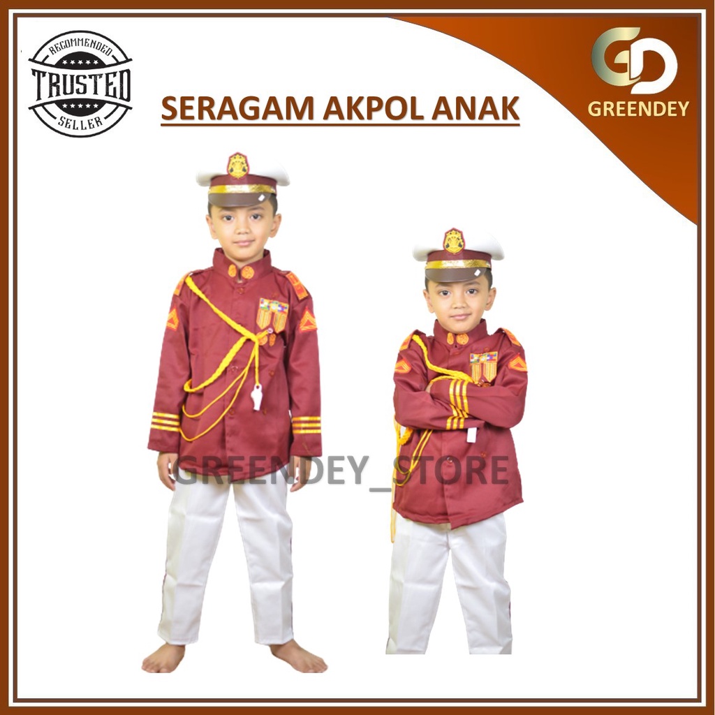 Promo Baju Seragam Akpol Anak Laki Laki Setelan Profesi Akpol Kostum Anak