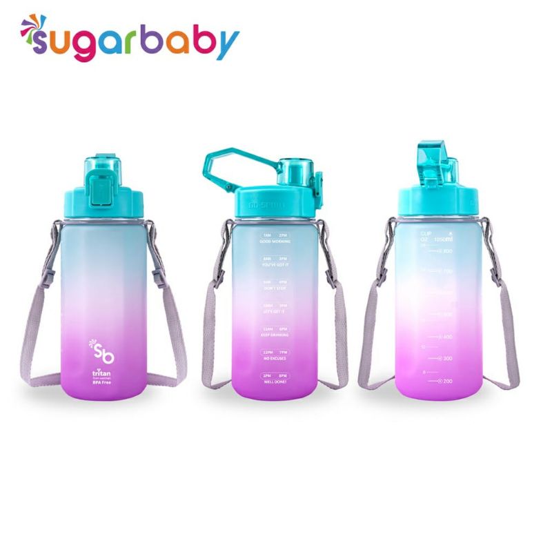 Sugarbaby Tritan Fit Bottle 2in1 (Rainbow) - 1050 ml dan 2000ml botol anak botol minum anak termos bayi