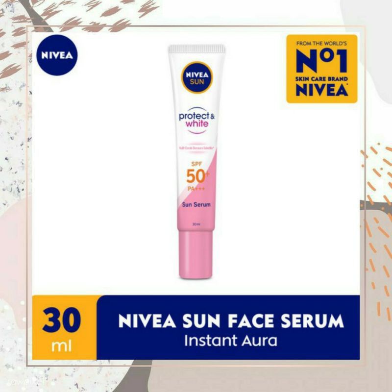 nivea sun face serum instant aura 30ml/serum wajah/sun serum