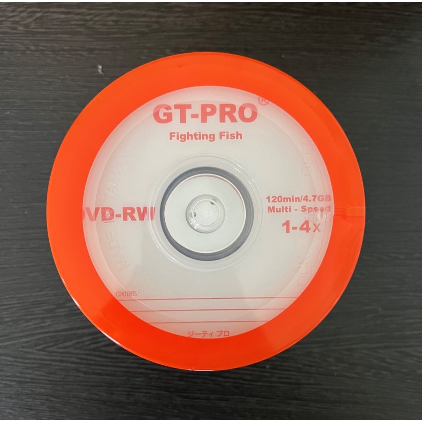 DVD-RW GT-PRO Plus / Fighting Fish 16x 4.7GB (50 pcs) DVDRW DVD RW