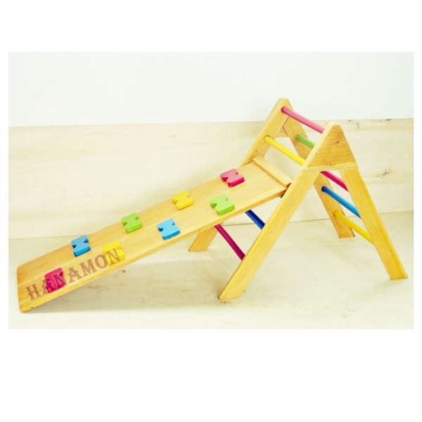 

Mainan Montessori Foldable Pikler Triangle - Tinggi 90 cm Berkualitas