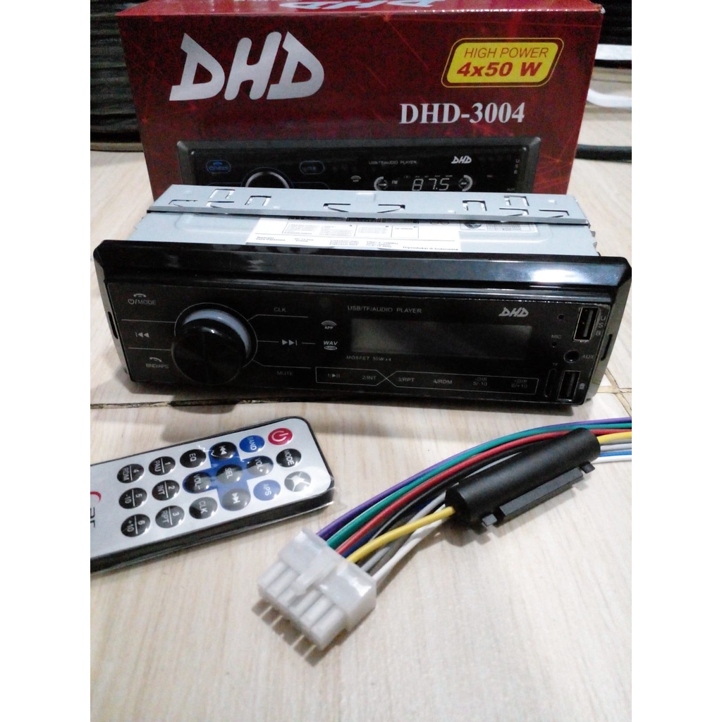 Tape Mobil Tape Single Din DHD 3004 Bluetooth MP3 USB Aux Radio tip mobil dhd 3004