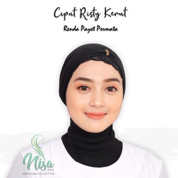 Inner Bandana Ciput Risty Renda Dalaman Hijab Payet