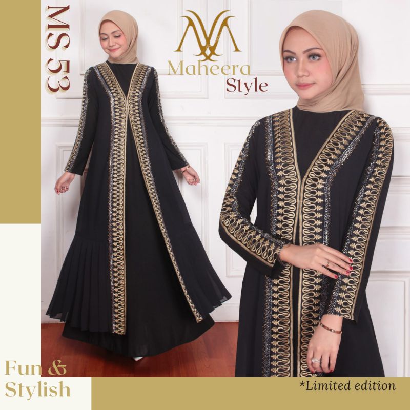 PROMO TOKO BARU!! ABAYA BORDIR PREMIUM || by : Maheera Style