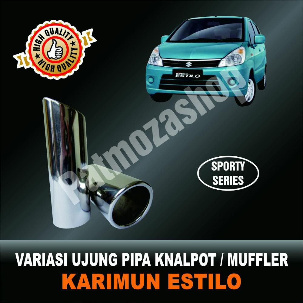 Muffler Variasi Ujung Pipa Knalpot - Sporty - Karimun Estilo