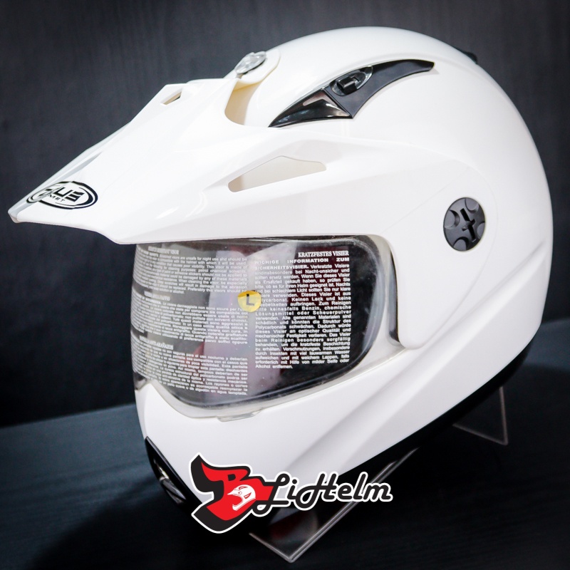 ZEUS HELM ZS2100 B SOLID | WHITE GLOSSY | ZS-2100 B