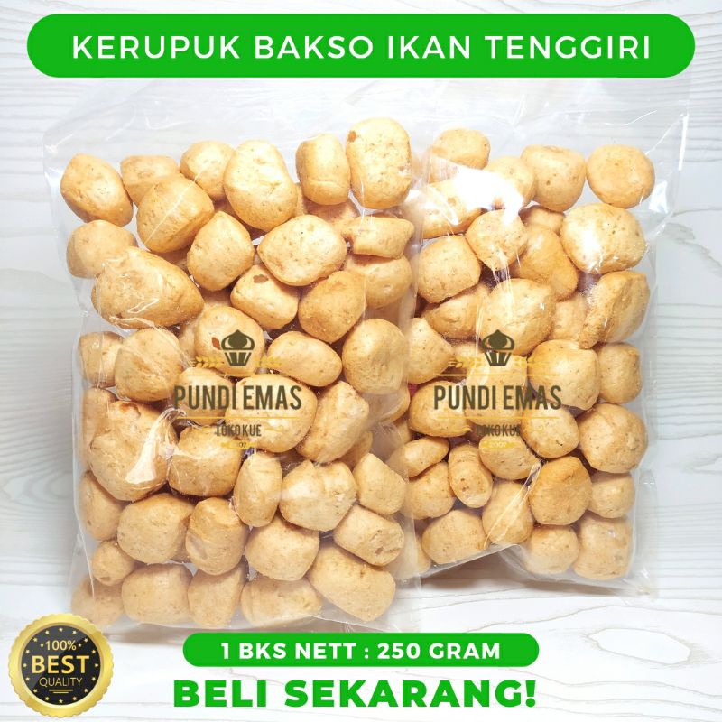 Kerupuk Bakso Ikan Tenggiri / Kuku Macan Kiloan 250 Gram