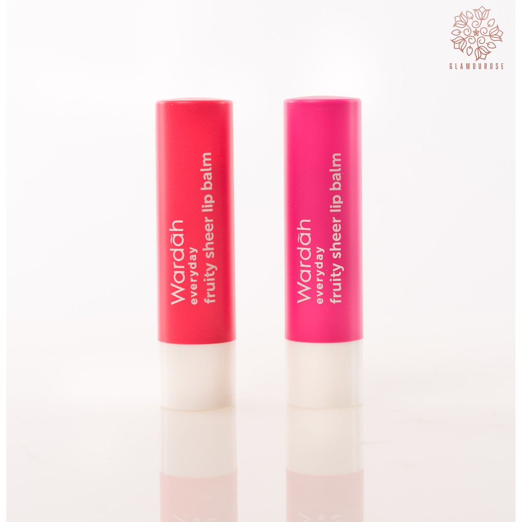 ❤️Glamouroseshop❤️ Wardah Everyday Fruity Sheer lip Balm Moisture + UV Protection