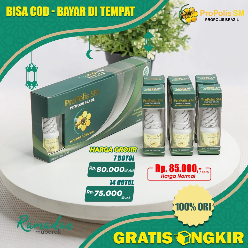 PROPOLIS SM Brazil Agen Resmi Surabaya Gold Brazilian Asli 100% Original Jawa Timur Berkualitas