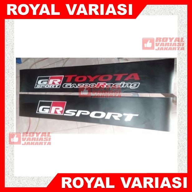 Stiker Kaca Depan Mobil Tulisan GR SPORT Toyota dan GR Sport