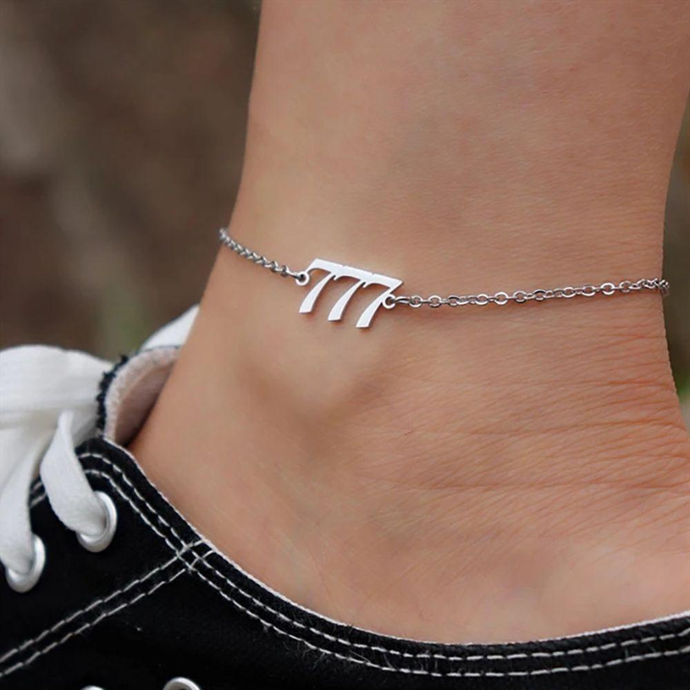 Mxbeauty Gelang Kaki Adjustable Bahan Stainless Steel Untuk Wanita