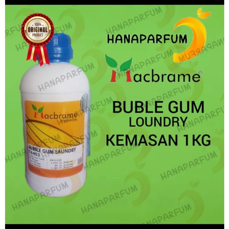 Bibit Parfum Laundry BUBBLE GUM kemasan 1 kg segel pabrik macbrame