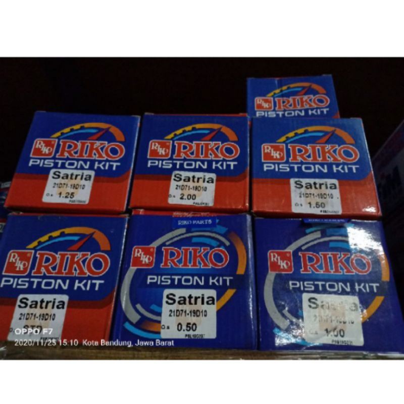 Piston kit Satria 2tak os 0 sampai 200 Riko