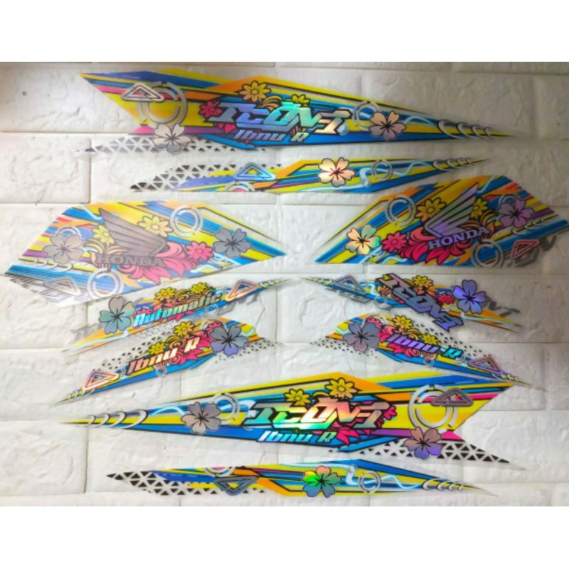 STRIPING TRANSPARAN HOLOGRAM BEAT 2020-2021 II BEAT NEW ESP  DELUXE II STRIPING BEAT VARIASI