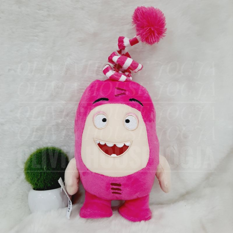 Boneka Newt Oddbods Pink M Import Boneka Oddbods Pink M Import