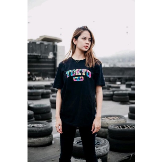 Good Bye ex - T-shirt Tokyo Black Rainbow