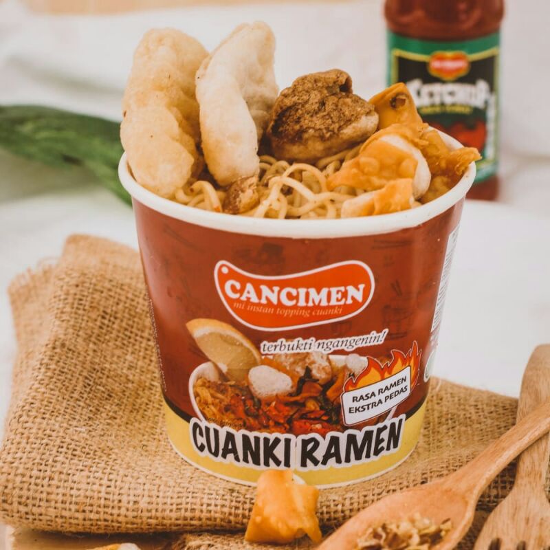 

Cuanki Ramen Cup Cancimen Mie Instant Topping Cuanki Makanan Snack Oleh oleh khas Bandung