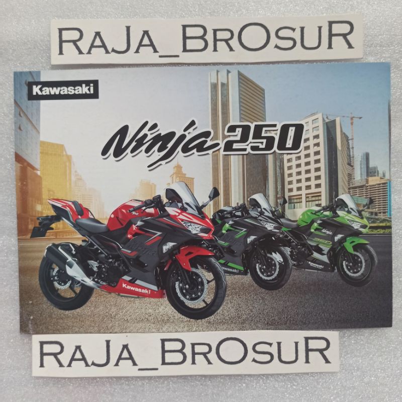 Poster brosur katalog flyer Kawasaki Ninja250/Ninja 250 SE Special Edition ABS/MDP 2019