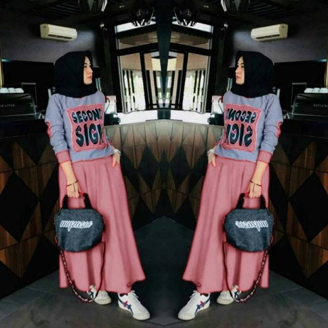 SETELAN SET ROK SIGN BABYTERRY SABLON FEHM