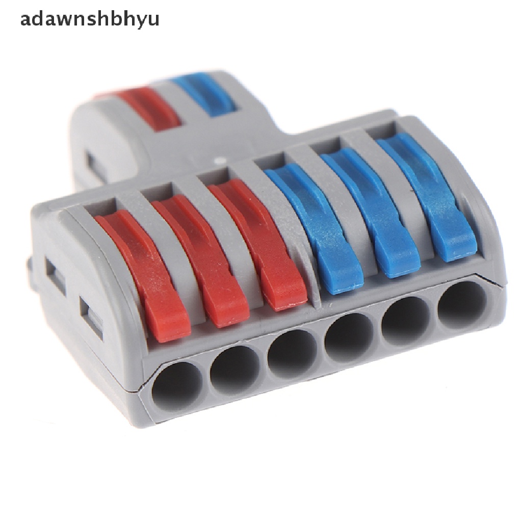 Adawnshbhyu Spring Lever Terminal Block Konektor Kawat Kabel Listrik PCT-222 SPL-62 SPL kq