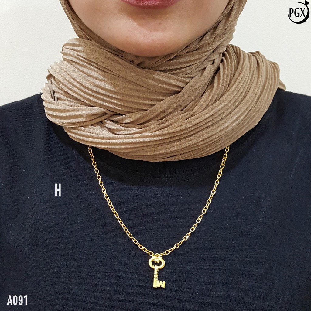 PGX Kalung Rantai Wanita Hijab Panjang Multilayer Necklace - A091