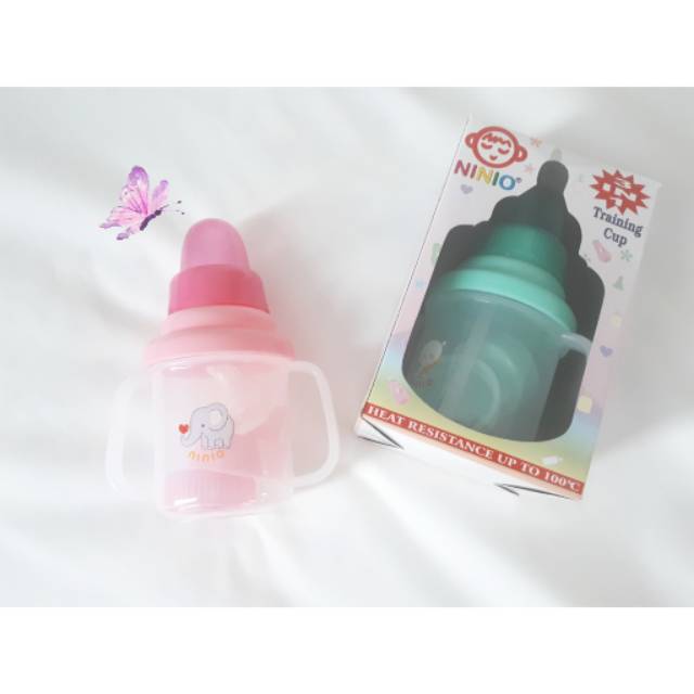 Ninio training cup - botol minum bayi 6+