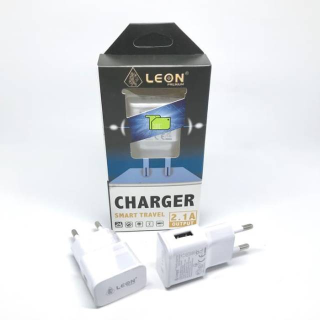 Travel Charger Batok Adaptor USB 2.A LEON Fast Charging 100% Original