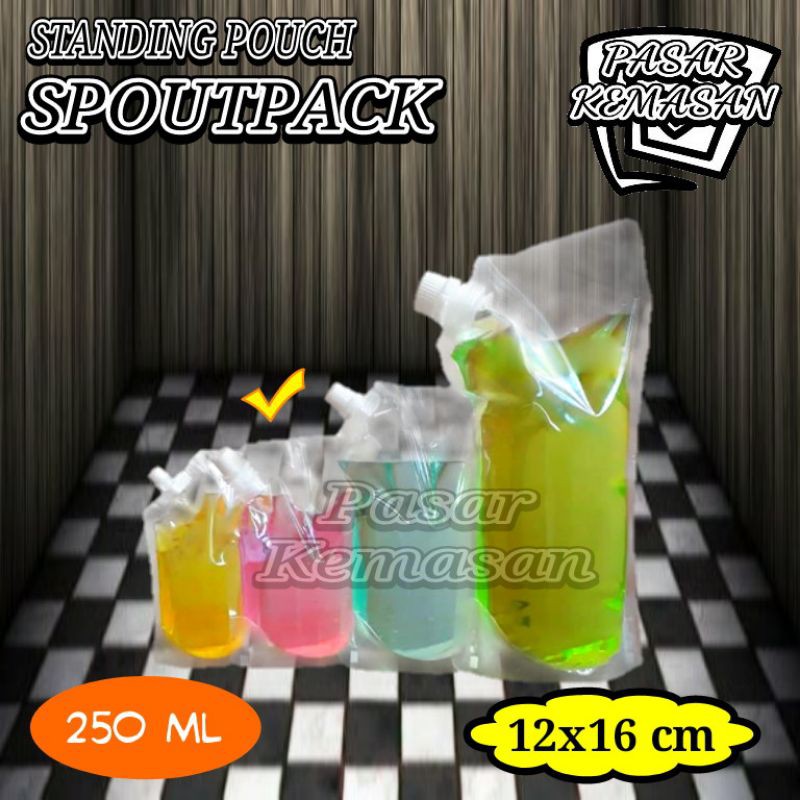 STANDING POUCH SPOUTPACK 250 ML KEMASAN CAIRAN-MINUMAN