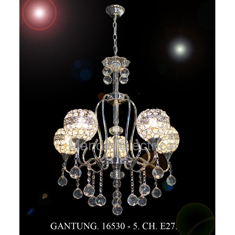 Lampu Hias Gantung Crystal Ruang Tamu 16530/ 5