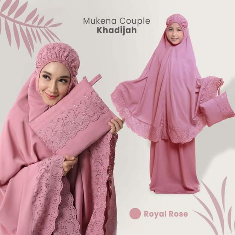 PROMOO-MUKENA COUPLE IBU DAN ANAK SITI KHADIJAH PASTELENA-MUKENA KATUN MICRO PREMIUM-MUKENA PASANGAN