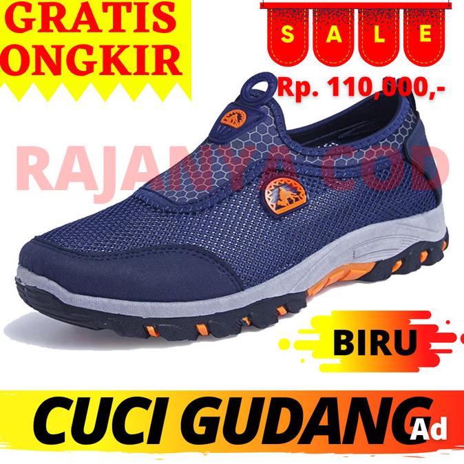 Hiking Shoes Slip On Camel / Hiking Sporty Camel / Sepatu Gunung Pria