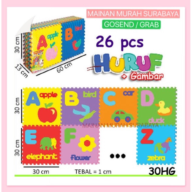 MURAH MATRAS BAYI | ABC GAMBAR | EVAMATS | EDUMATS