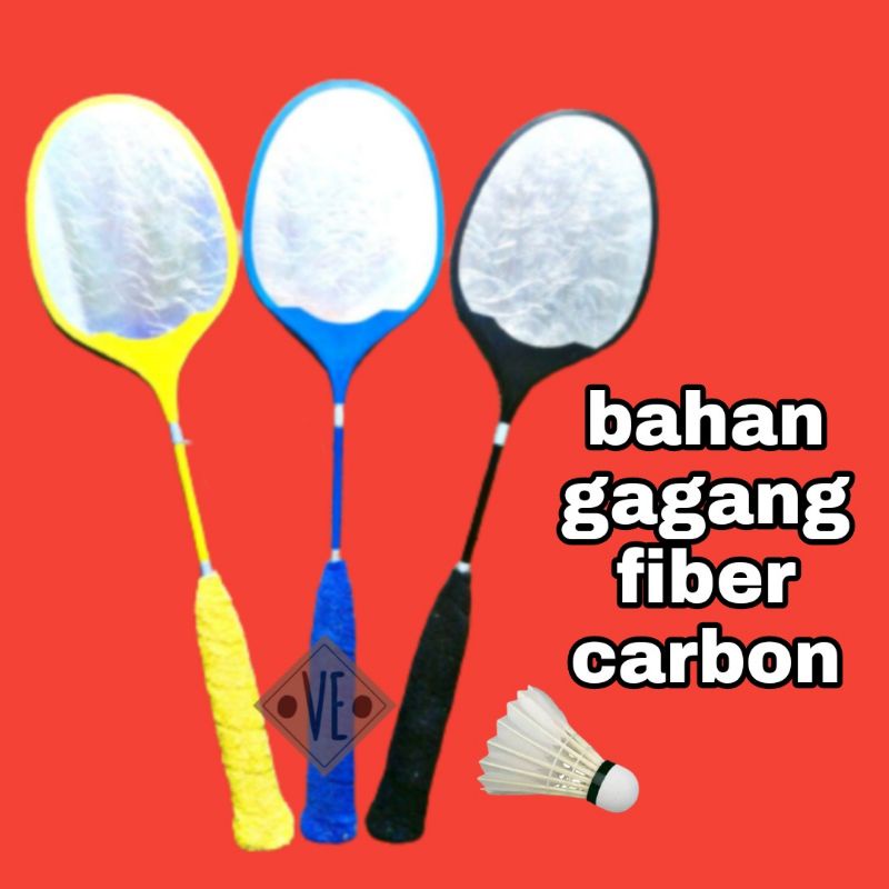 raket toktak / raket kayu gagang fiber