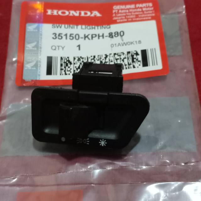 Tombol lampu beat lama, kharisma,supra x125, Supra fit new,Vario 110