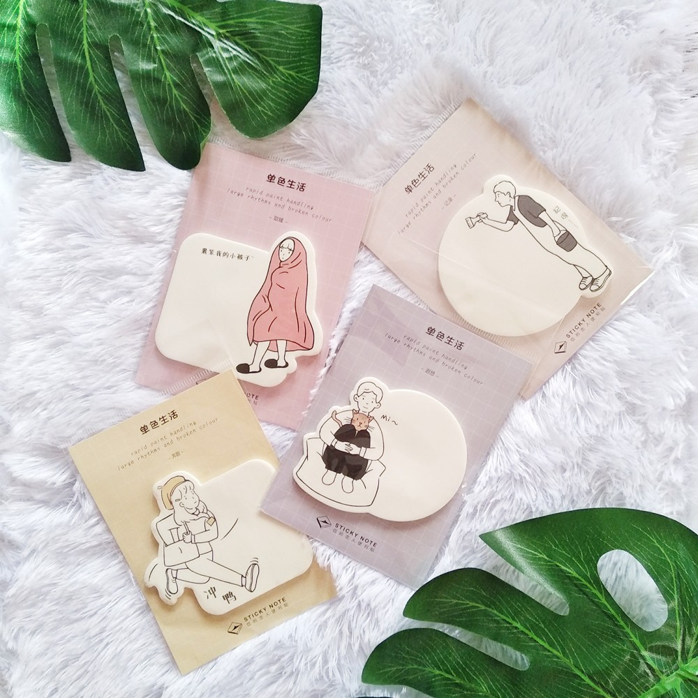 

Monochrome Life Sticky Note 30 pcs / Kertas Memo Unik Lucu / Alat Tulis Lucu