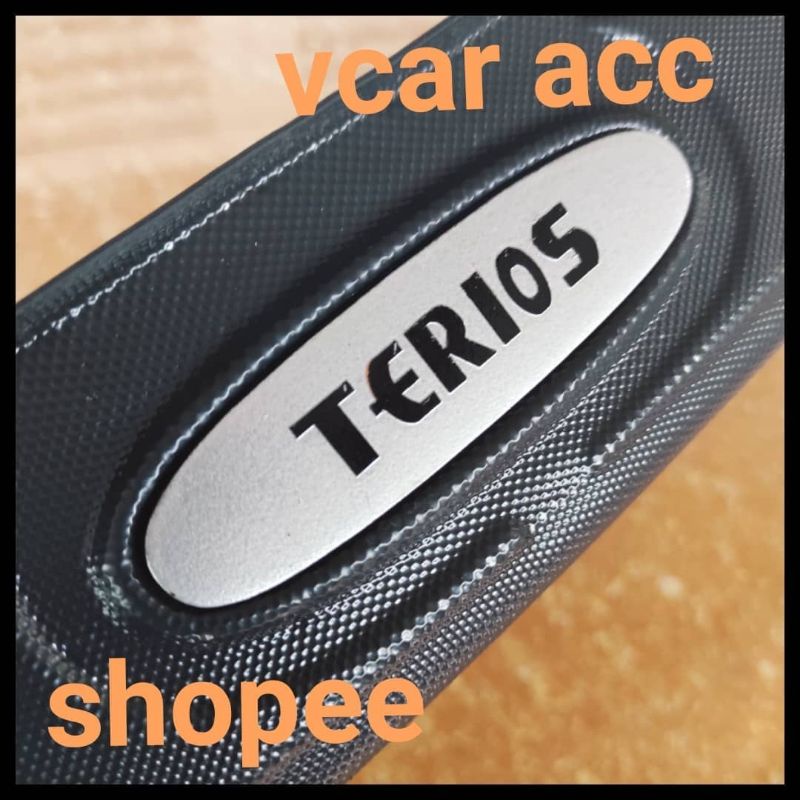 silplate sill plate bagasi pintu belakang mobil daihatsu terios lama 2007 sampai 2017 plastik hitam