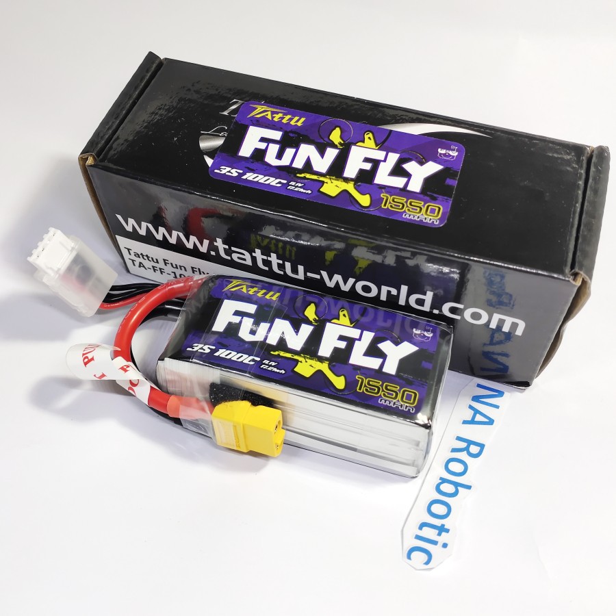 Baterai Lipo Tattu Fun Fly 1550mah 3S 100C XT60